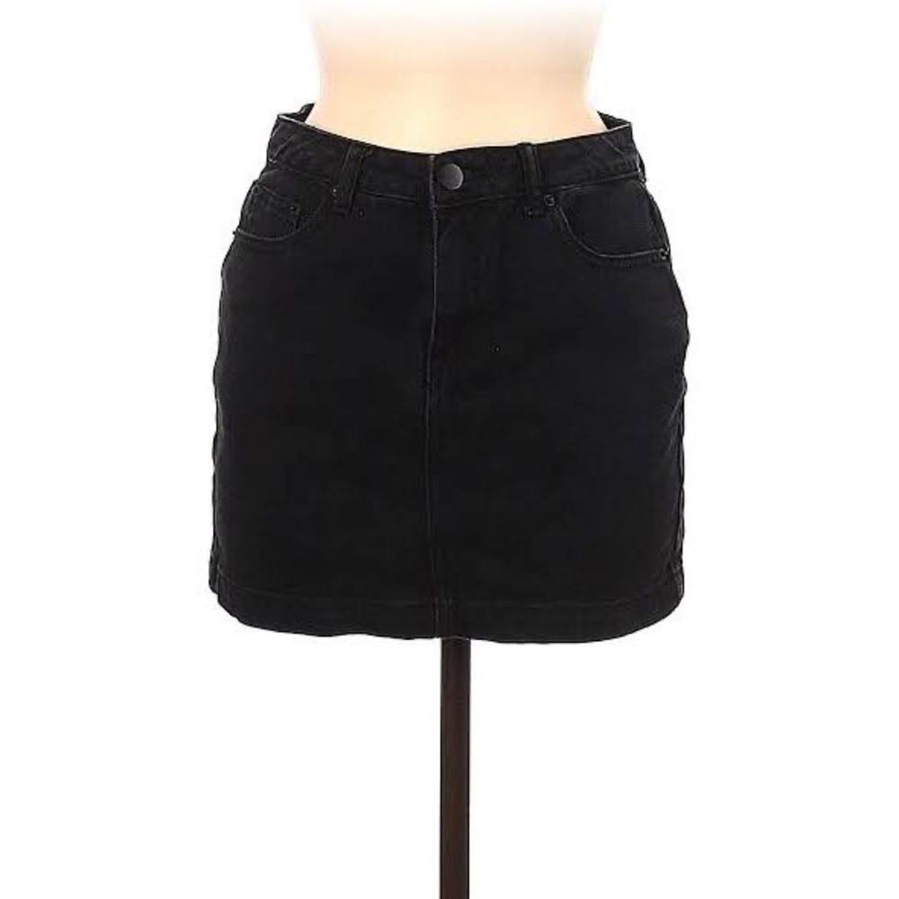 Black Jean Skirt